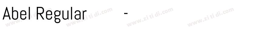 Abel Regular字体字体转换